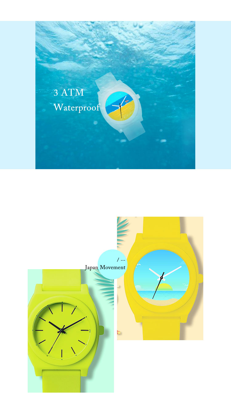 Durable Plastic Back Watches , Fashion Minimalist Student Wrist Watch