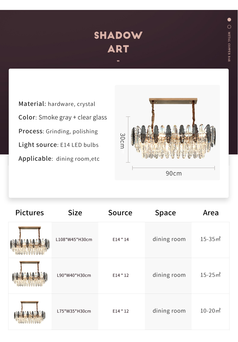 Living Room Girl Bedroom Decoration Rectangle Luxury traditional chandeliers(WH-CY-242)