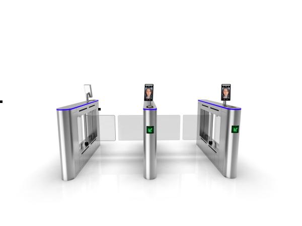 SUS316 304 Face Recognition Turnstile Subway RFID Flap Barrier Access Control