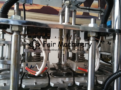 3.6KW SS304 Cup Filling Sealing Machine For 2 Cups Water Cup 1800B/H