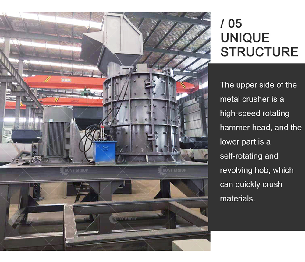 Manufacturing Plant Vertical Hammer Mill Shredder Aluminum Cast Crusher