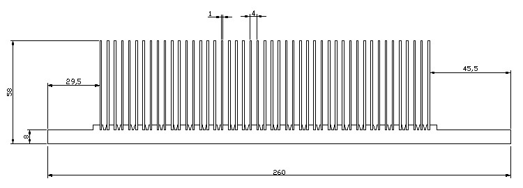 Rectifier VFD Electronic Heat Sink Anticorrosive For Converter
