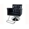 Buy cheap Royal Brown Salon Hair Styling Chairs Big Footrest Chrome with Round Base from wholesalers
