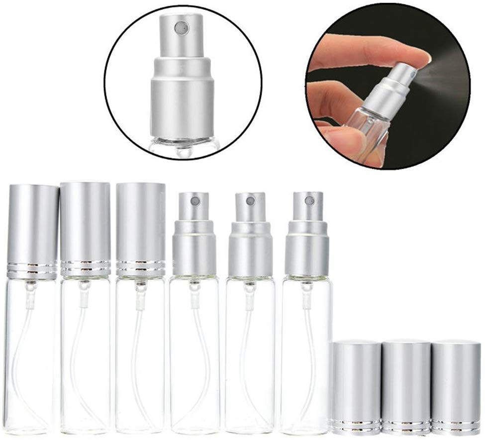 Frosted Silver Pen Perfume Bottle Portable Compact And Lightweight