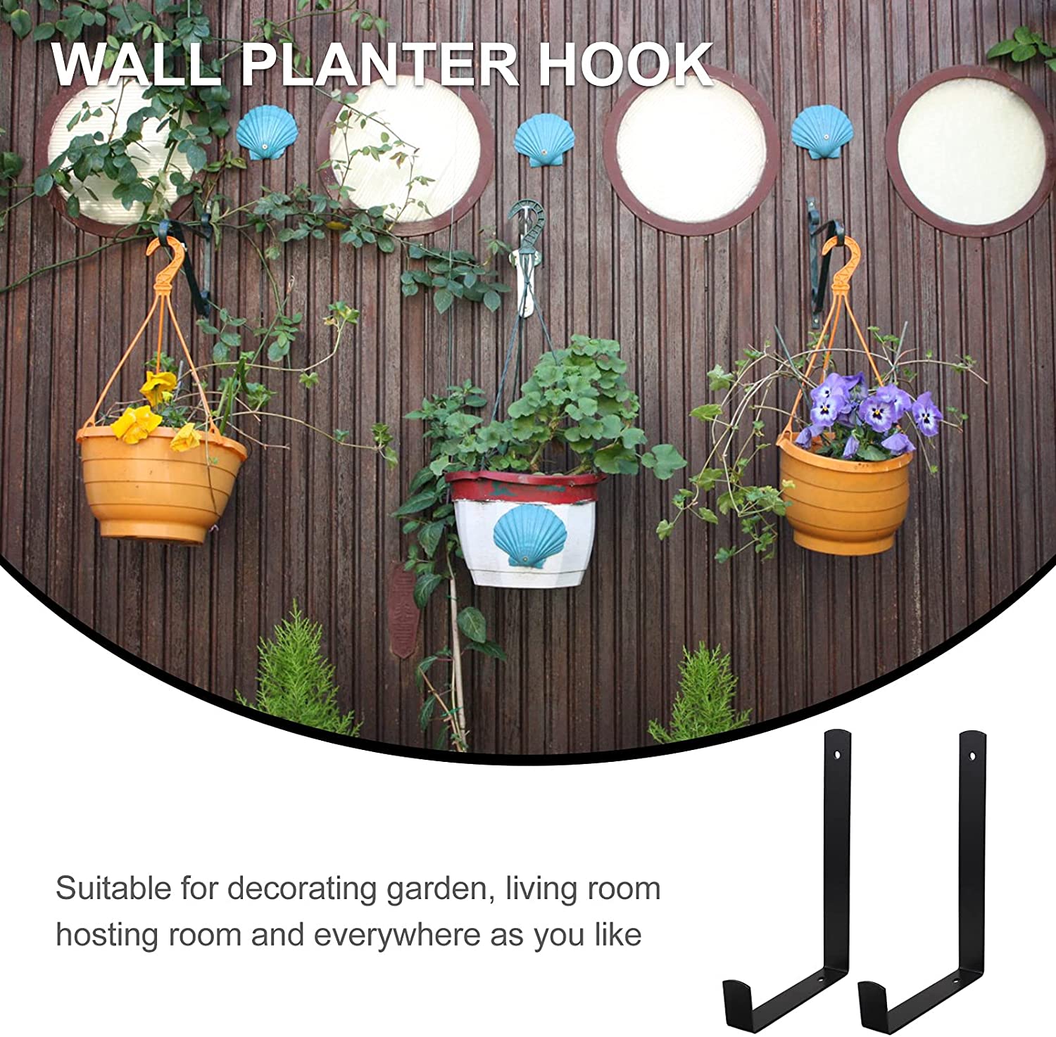 Standard Flower Window Box Planter Bracket for Balcony Fences and Windowsills Customize