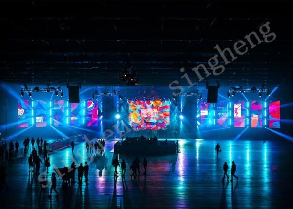 Lifelike Advertising Led Display Screen , Outdoor Led Panel P4.81 65536 Grey