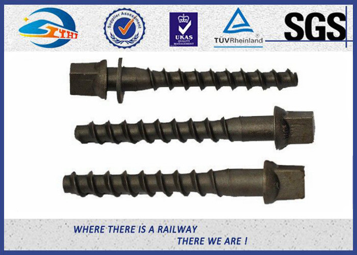 40Mn2 20MnSi Fixing Railway Sleepers Square Head Screw Spike