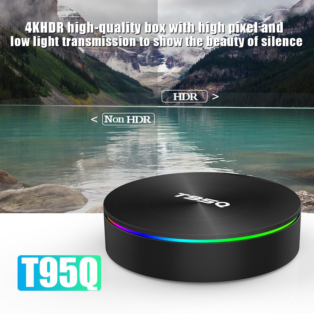 New Arrival 4g Ram 64g Rom Android 8.1 T95Q 2.4G/5.8G Wifi H.265 4K Smart Tv Box