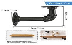 Nonstandard Heavy Duty Floating Shelf Brackets for Wood Wall Mount Blind Shelving