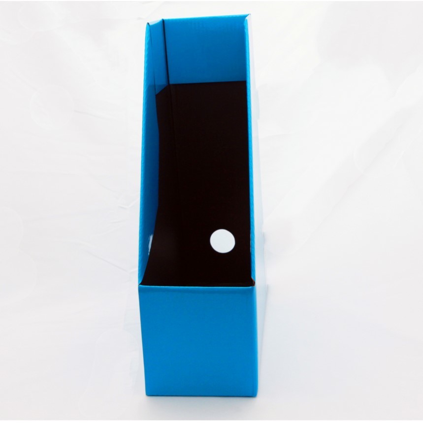 Foldable Stationery Holder Magazine File Organizer CMYK Corrugated Collapsibile 300mm