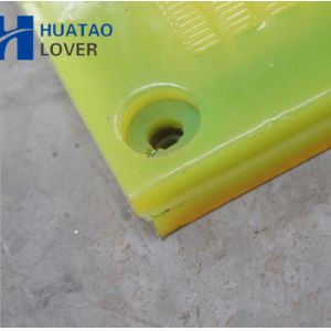 Orange Low Error Polyurethane Dewatering Screen 0.125mm For Mining