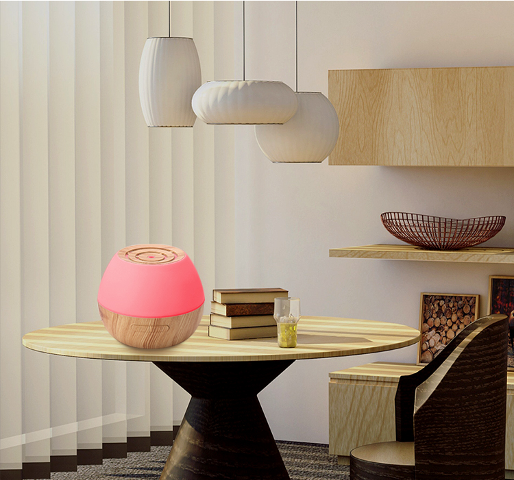 Portable Ultrasonic 300ml Wood Aromatherapy Diffuser Humidifier