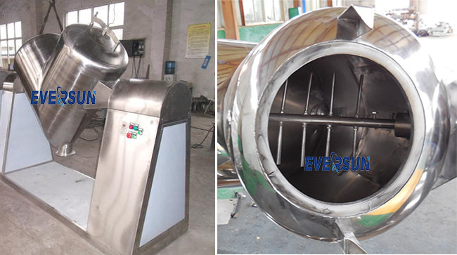 Multi Functional V Shaped Drum Mixer V Type Powder Mixer For Food Processing