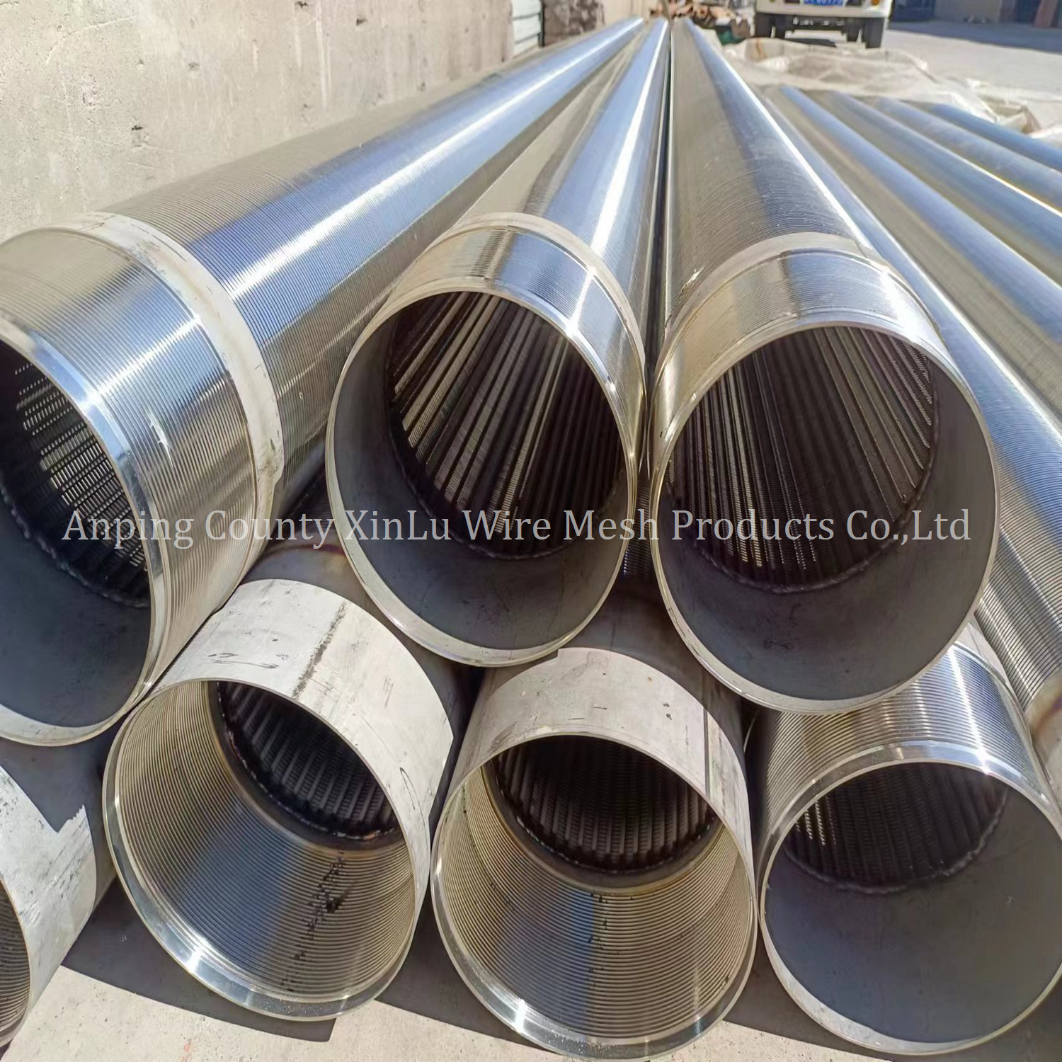 Stainless Steel 201 205 321 304 304L 316 316L Sand Control Wedge Wire Oil Well Screen Tube Strainer Pipe