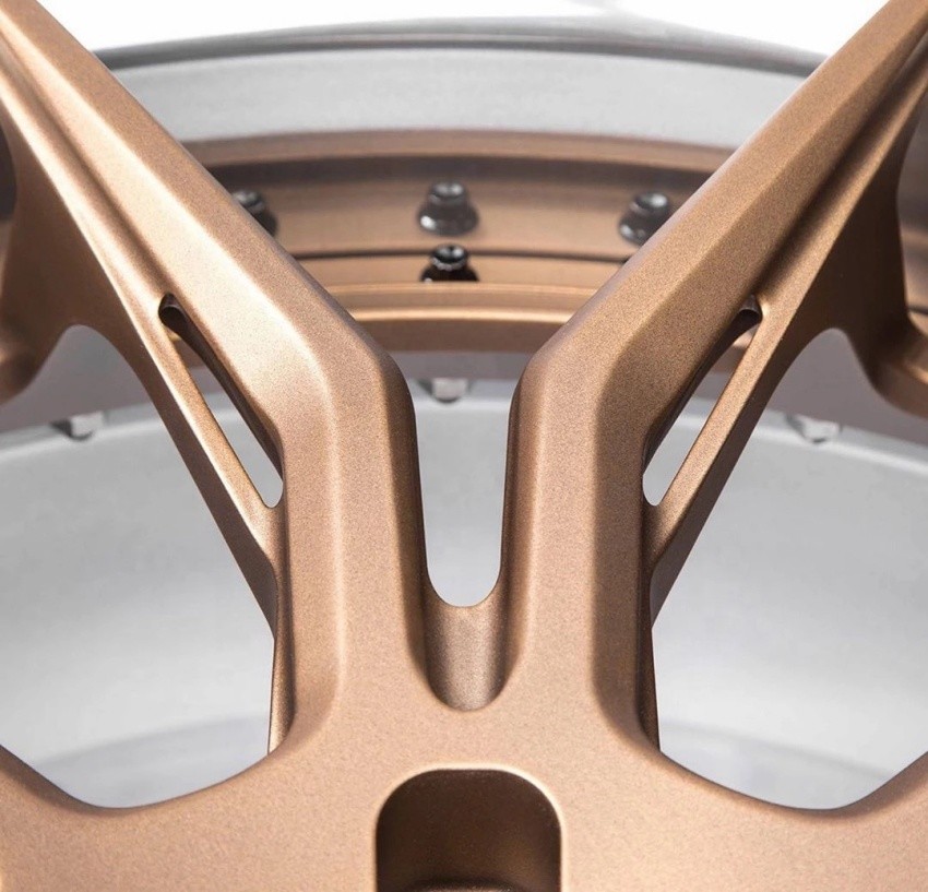 factory direct custom 22 to 24 inch aluminum gold bronze brushed car forged wheels