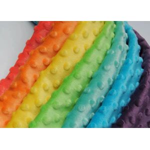 100% Polyester Micro Fleece Bubble Minky Plush Fabric OEKO Certification