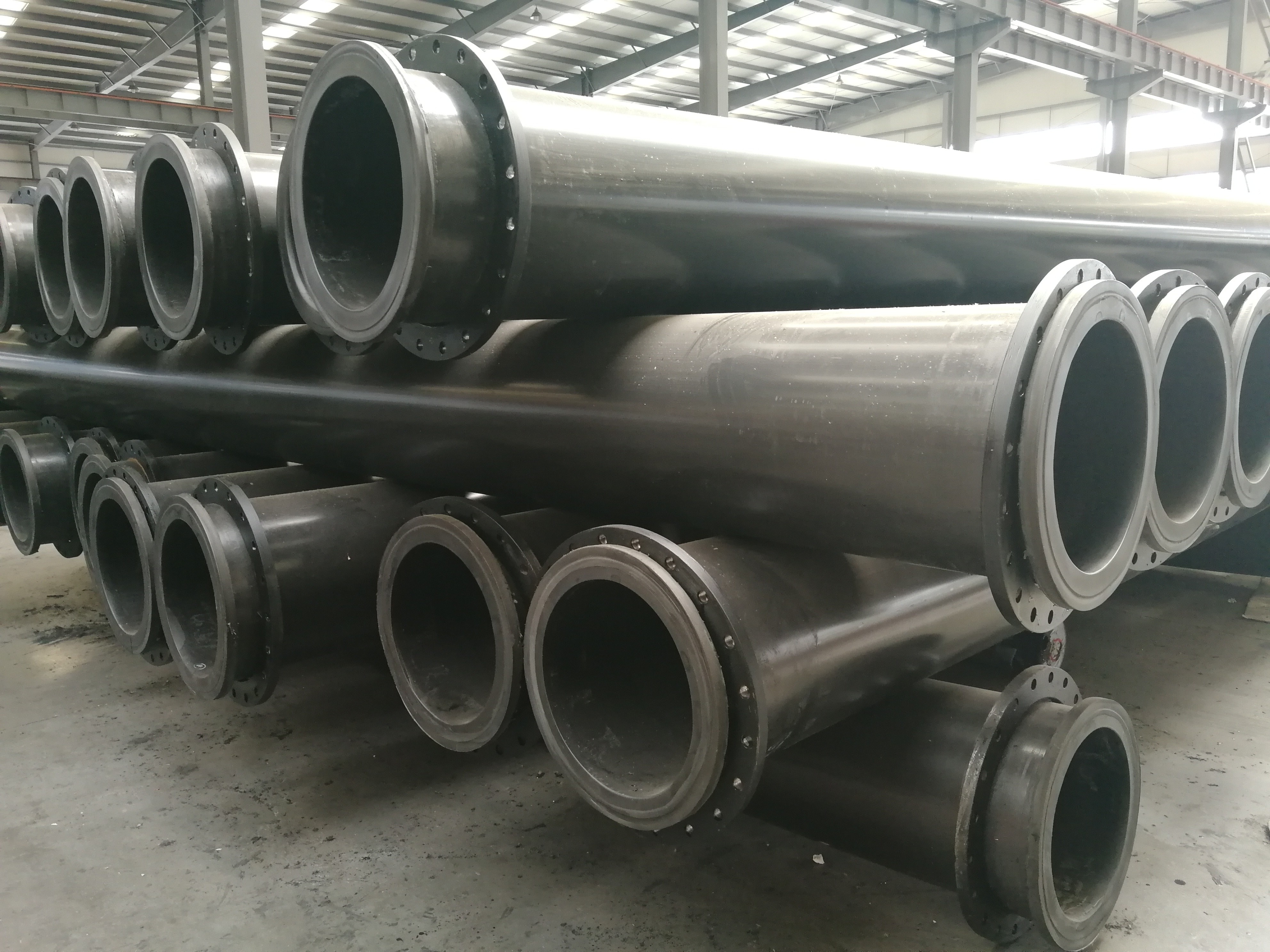 Wear Resistant Steel Flange Uhmwpe Dredging Pipe Flanged Uhmwpe Pipe With Corrosion Resistance