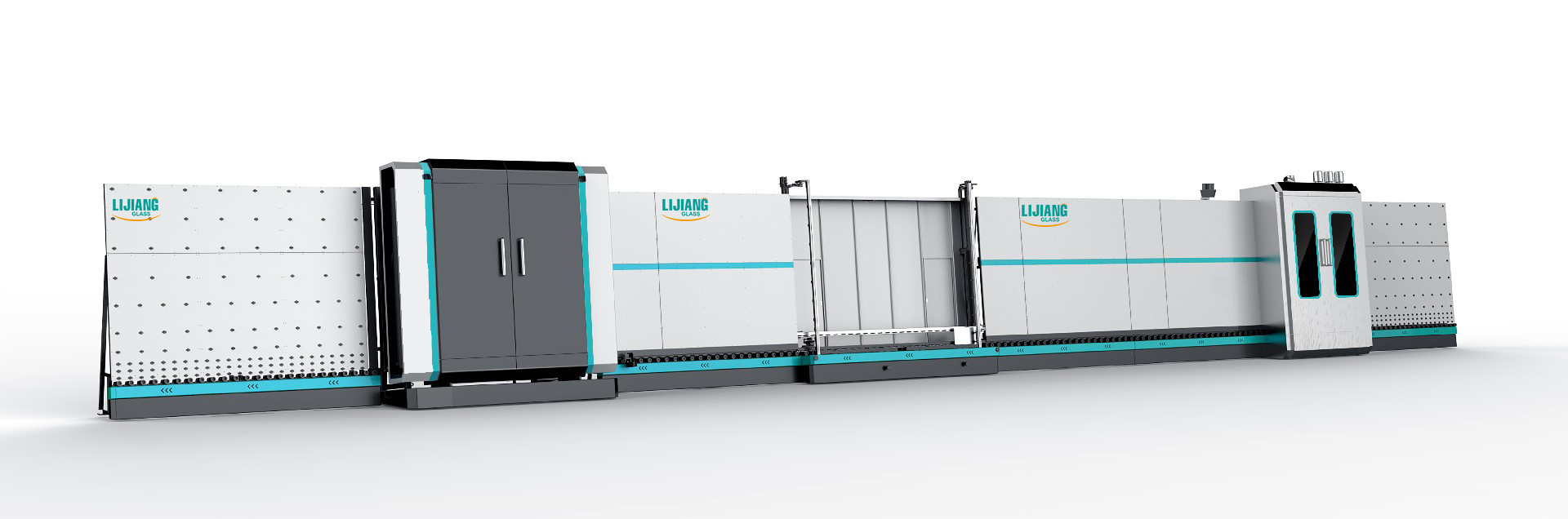 High Speed Vertical Glass Washing Machine Air Drying Machine Frequency Control