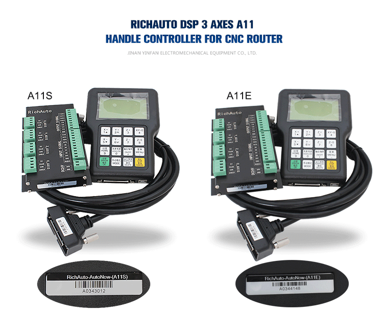 512M Internal Memory Richauto A11 3axis DSP Handle Controller