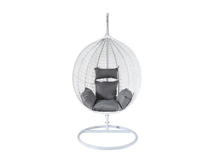 Outdoor Furniture Hanging Chair Garden Swings PE Rattan Egg Chair With Cushion