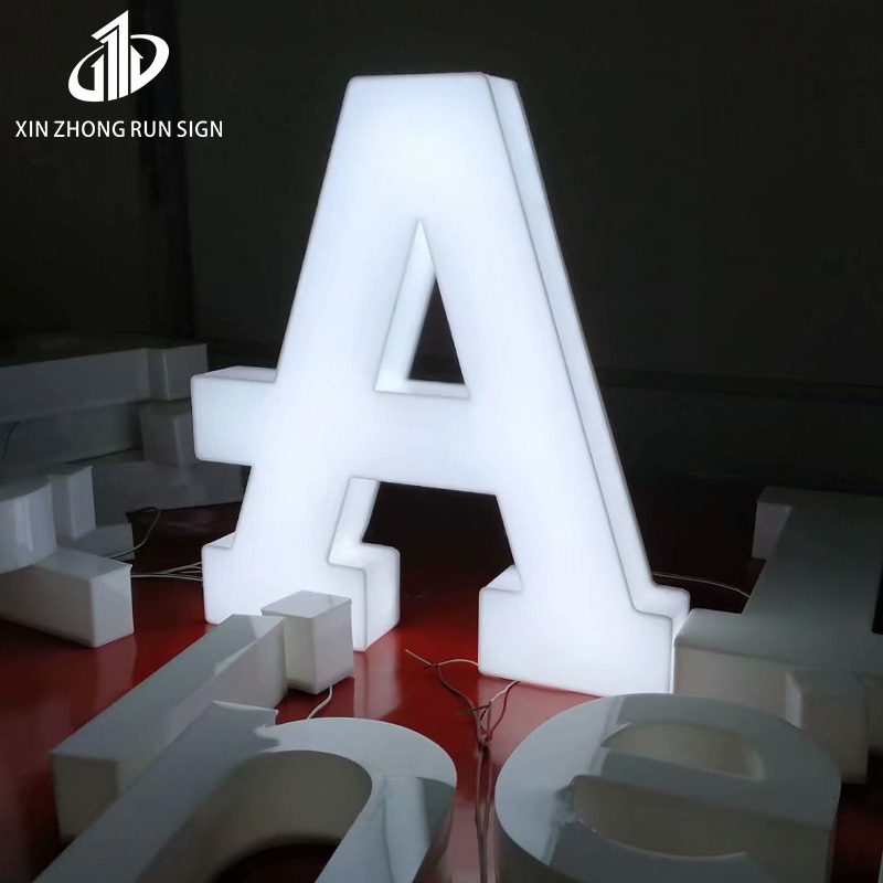 Wholesale High Quality Acrylic Front And Back Lighting Outdoor Luminous Storefront 3d Led Indoor Wall Back-Lit Decoration