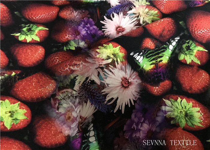 Athletic Solid Printed Nylon Spandex Fabric Anti Uv Eco Friendly 200gsm