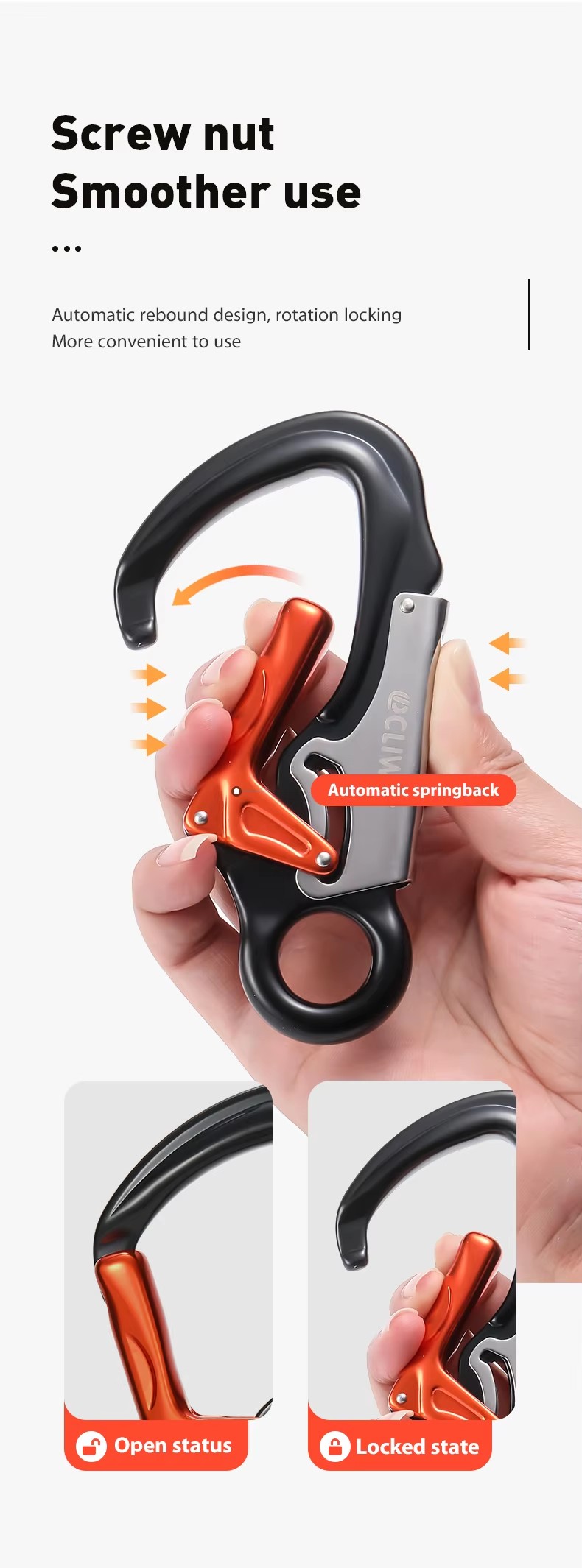 Climbing Hook Ergonomic Handle Secure Attachment Outdoor Exploration