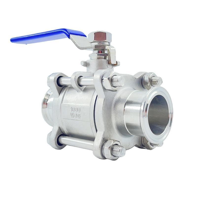 1000wog High Quality Manufacturers Stainless Steel 3PC Clamp Ball Valve