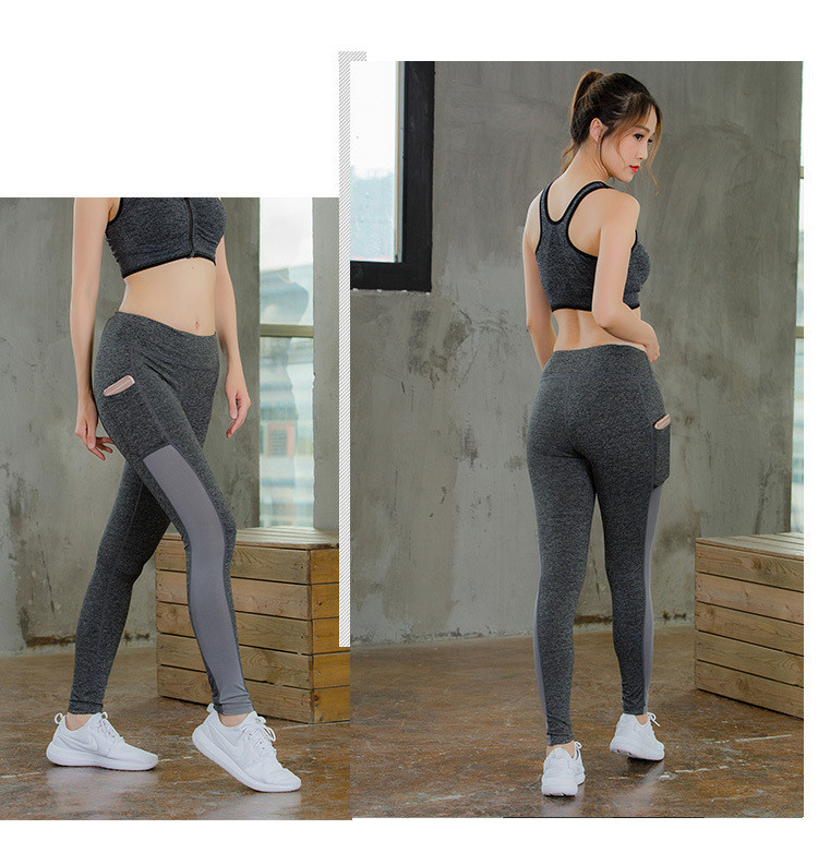 Woman Yoga fitness gym leggins Sports athletic jogger Leggings with pocket