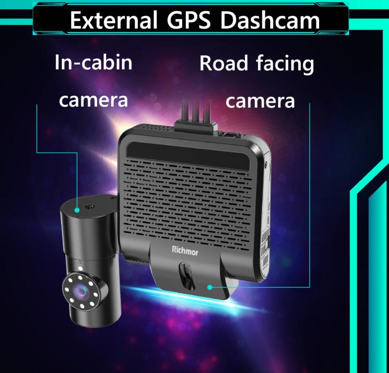4G WiFi GPS Dashcam 1080P DVR Recording With H.265 Video Compression And ADAS Function