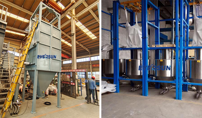 Pellet Flour Plastic Resin Particle Granule Powder Bulk Bag Discharger Unloader