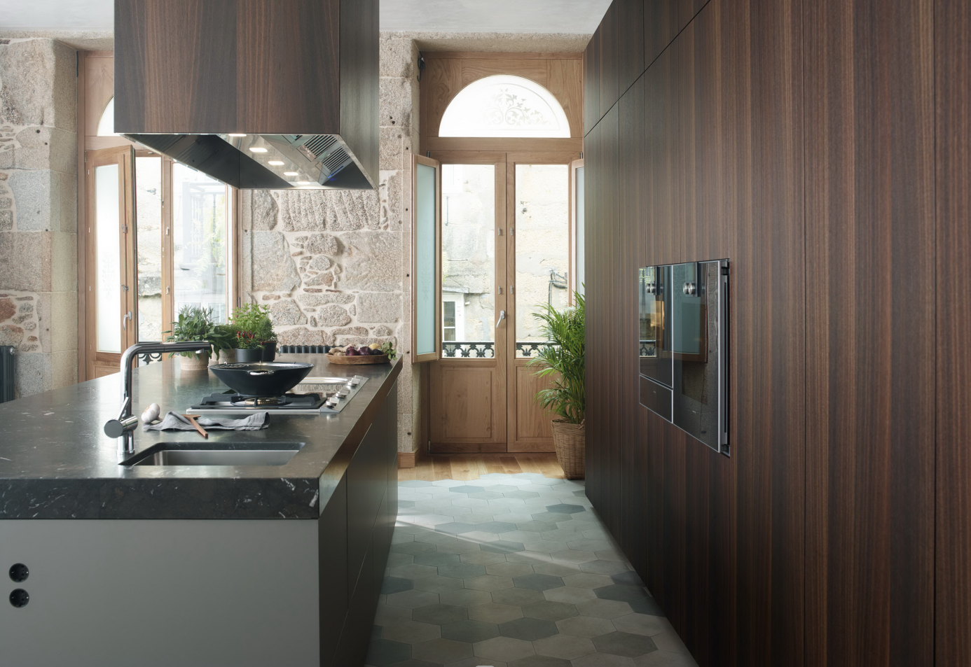 Flat Edge Plywood Door Material High End Waterproof Modern Design Modular Kitchen Cabinet