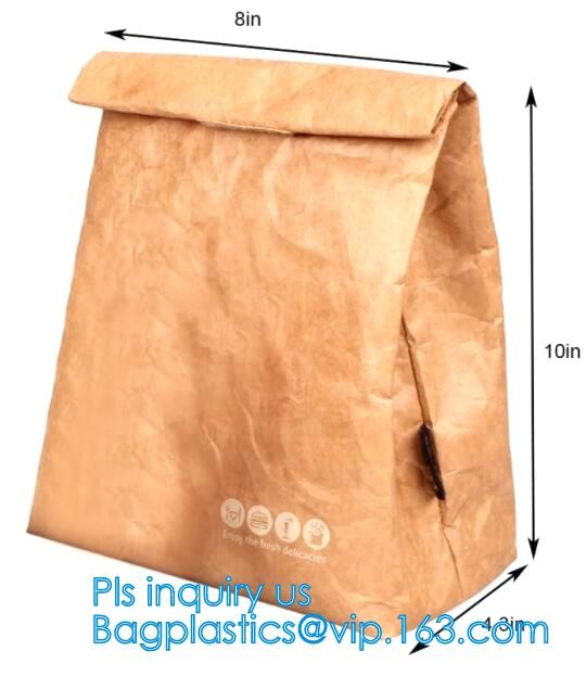 Custom Tyvek Paper Zipper Cosmetic Makeup Bag With Leather Handle,untearable tyvek zipper cosmetic bag,Environmentally f