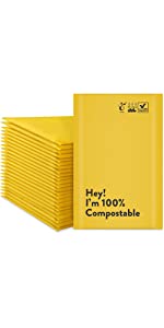 4x7 biodegradable bubbler mailers