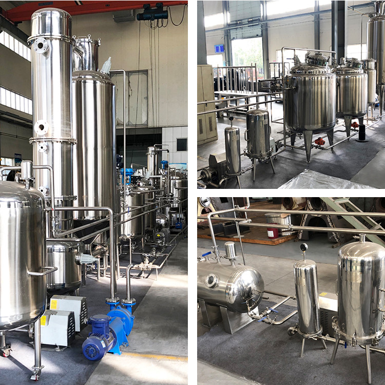 Stainless steel CBD extraction system line with Rotary Evaporator falling film evaporator distillation system