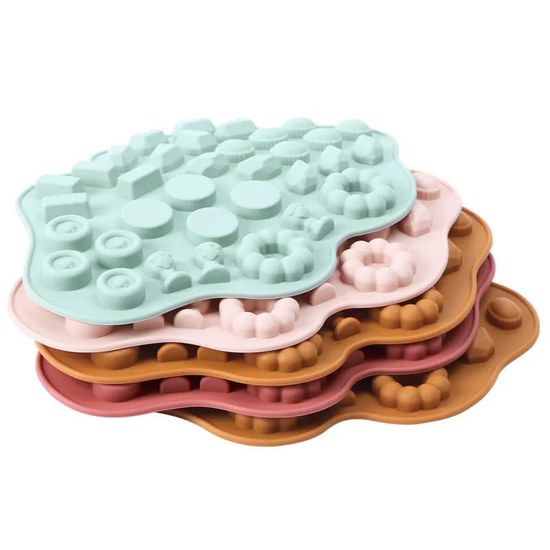 Harmless Oilproof Silicone Cooking Molds , Microwaveable Silicone Cake Tray