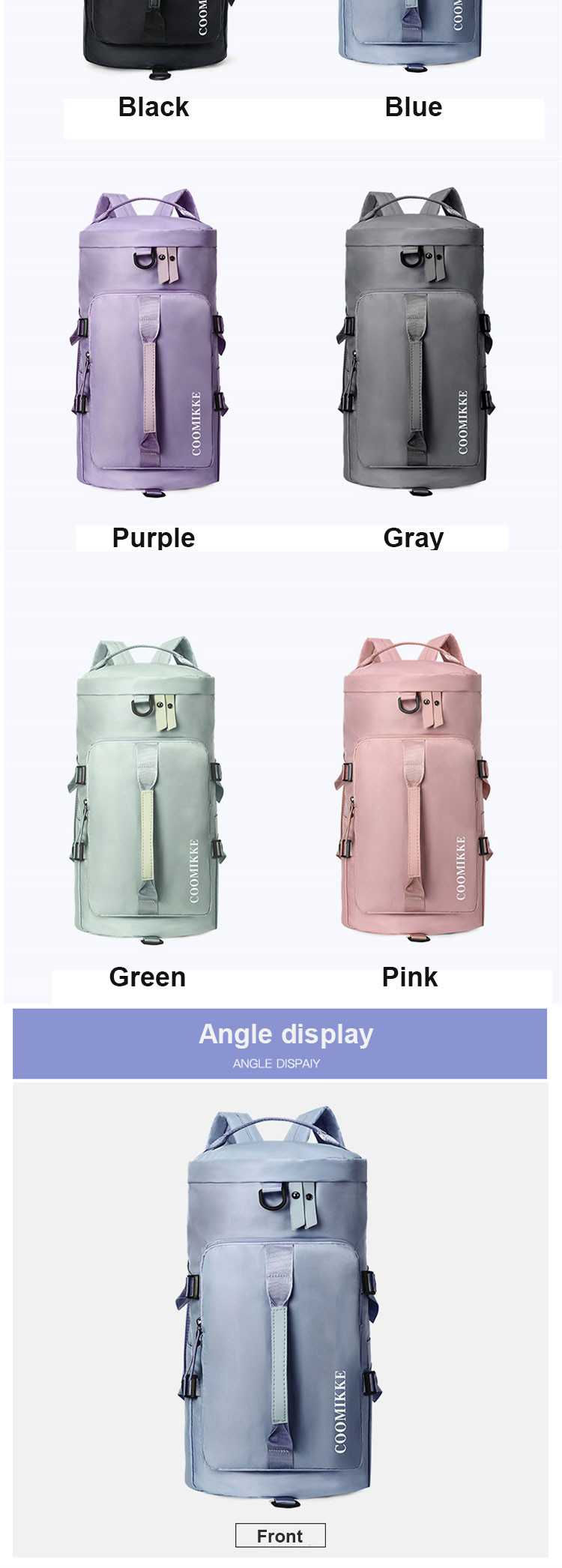 Gym Duffle Tote Bag Gym Bag With Shoe Compartment And Wet Pocket