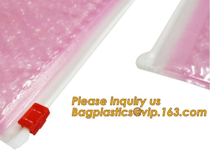 air mail metallic holographi rose gold bubble padded mailer / Zip lockkk bubble bag/ slider bubble bag,Holographic Factory