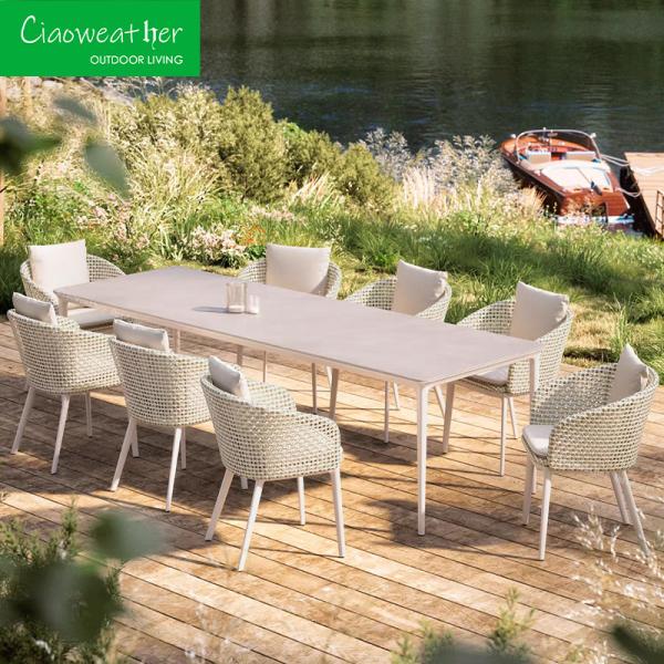 Outdoor Furniture Sofa Chair for Modern Courtyard Garden Made of Rattan Wicker