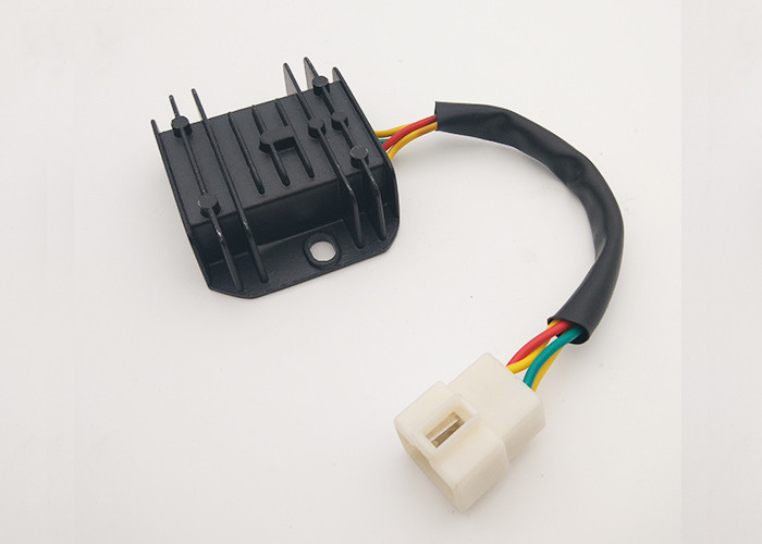 Motorcycle 12v Voltage Regulator Rectifier 4 Wire Adapted 8 Windings Stator