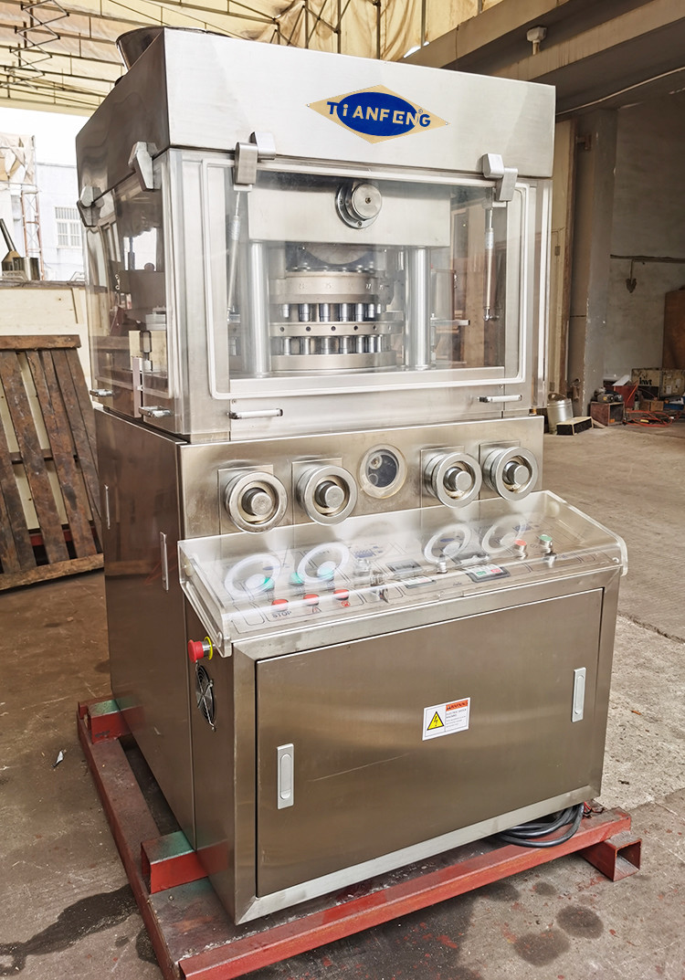 4 Pole Rotary Tablet Press Salt Cube Block Press Machine 69000pcs/H