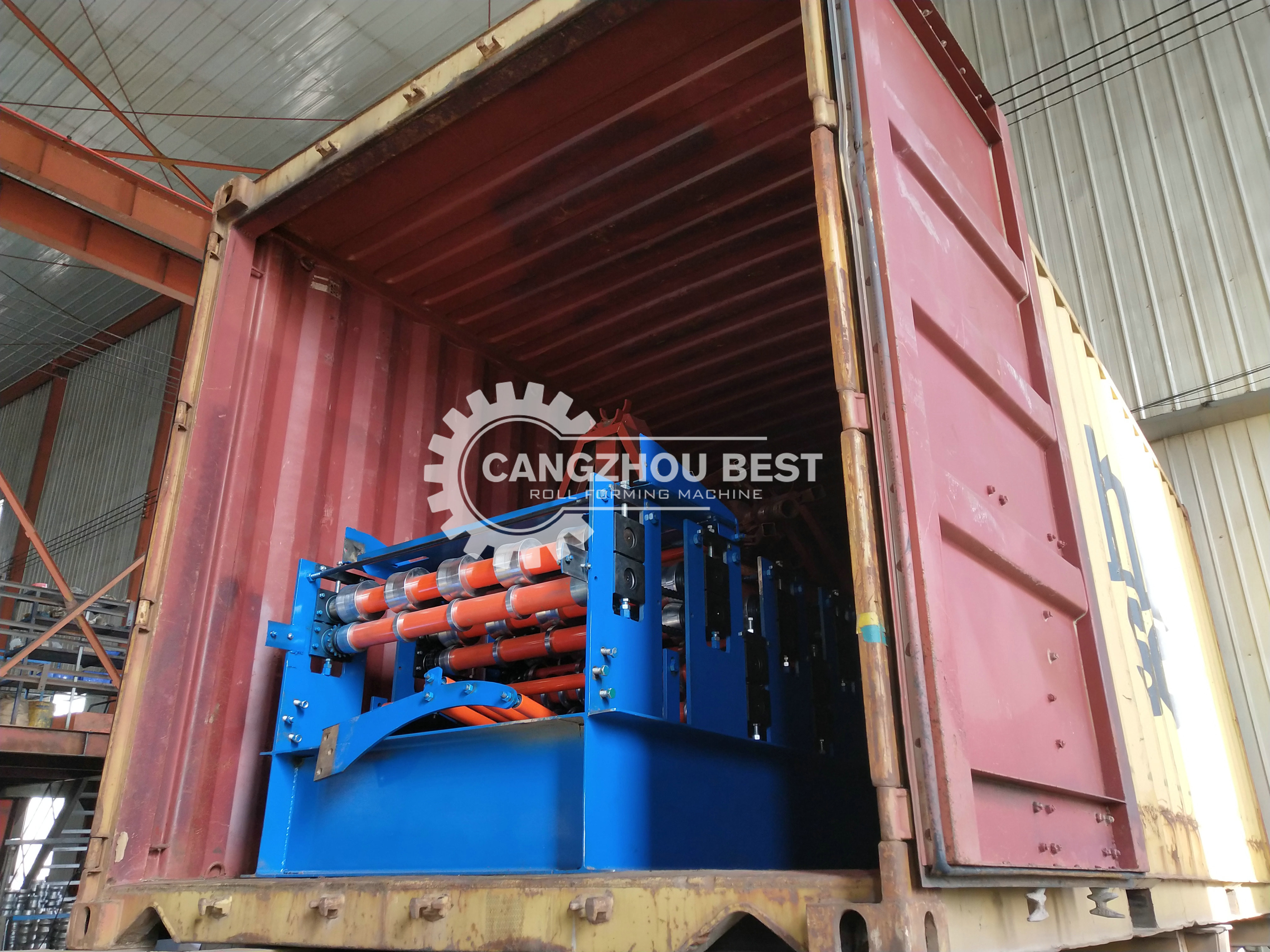 2 Layer Metal Corrugated Steel Sheet Roll Forming Machine , Roofing Sheet Making Machine