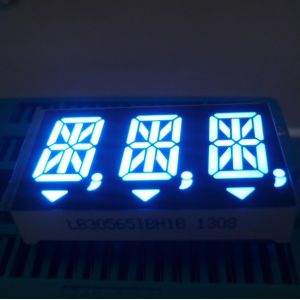 White Triple Digit 14 Segment LED Display for Digital Indicators