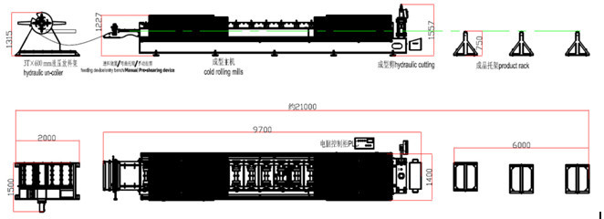 U470 Standing Seam Roll Forming Machine With Fixing Clip 12 Months Warranty