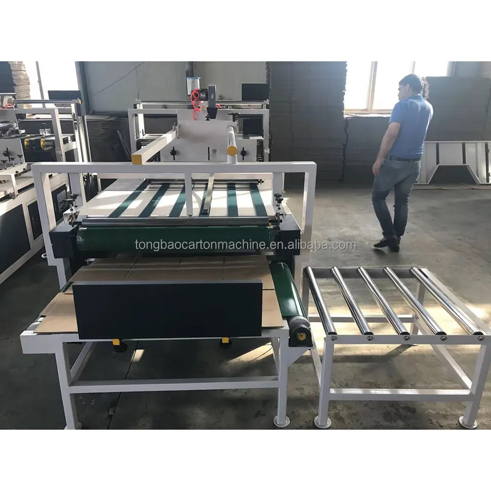 600mm Electric Driven Semi Automatic Cardboard Folder Gluer for Corrugated Box Machine