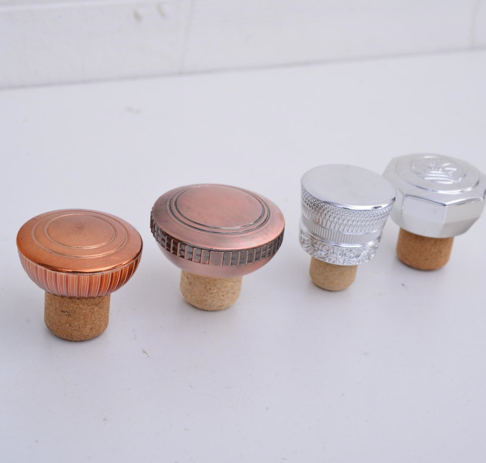 Clear Wine Bottles Stopper 750ml With T Shape Wooden Cap Customized Color Bottle Cap