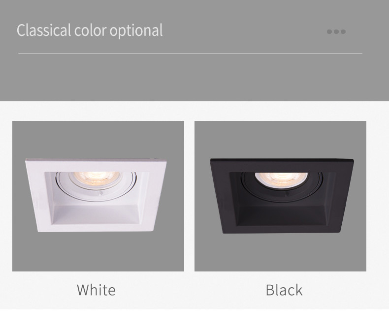 Living Room Square Recessed LED Downlights 100mm 50 Watt