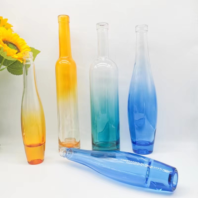 Colored Tequila Bottle 750ml for Home Bar Customized Custom Make Best Seller