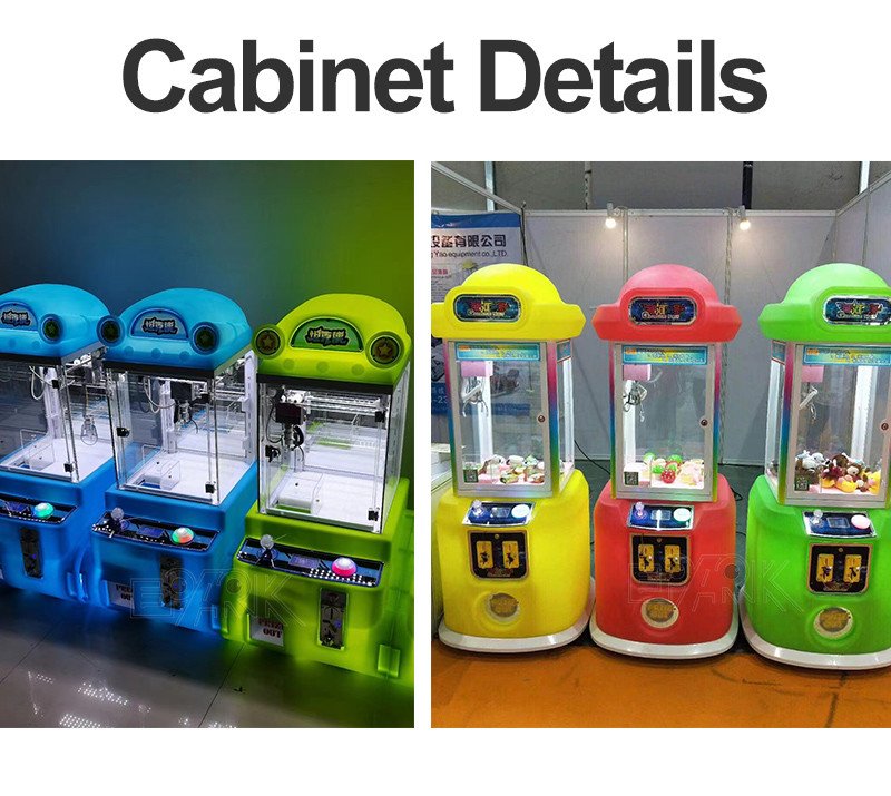 Single Player Crane Game Machine Coin Operated Multicolor Children Doll Game Machine
