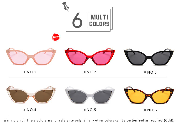 Women'S Triangle Shape BSCI Small Frame Cat Eye Sunglasses 147MM